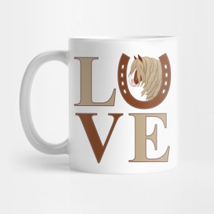 Chestnut Flaxen Gypsy Vanner Draft Horse LOVE Mug